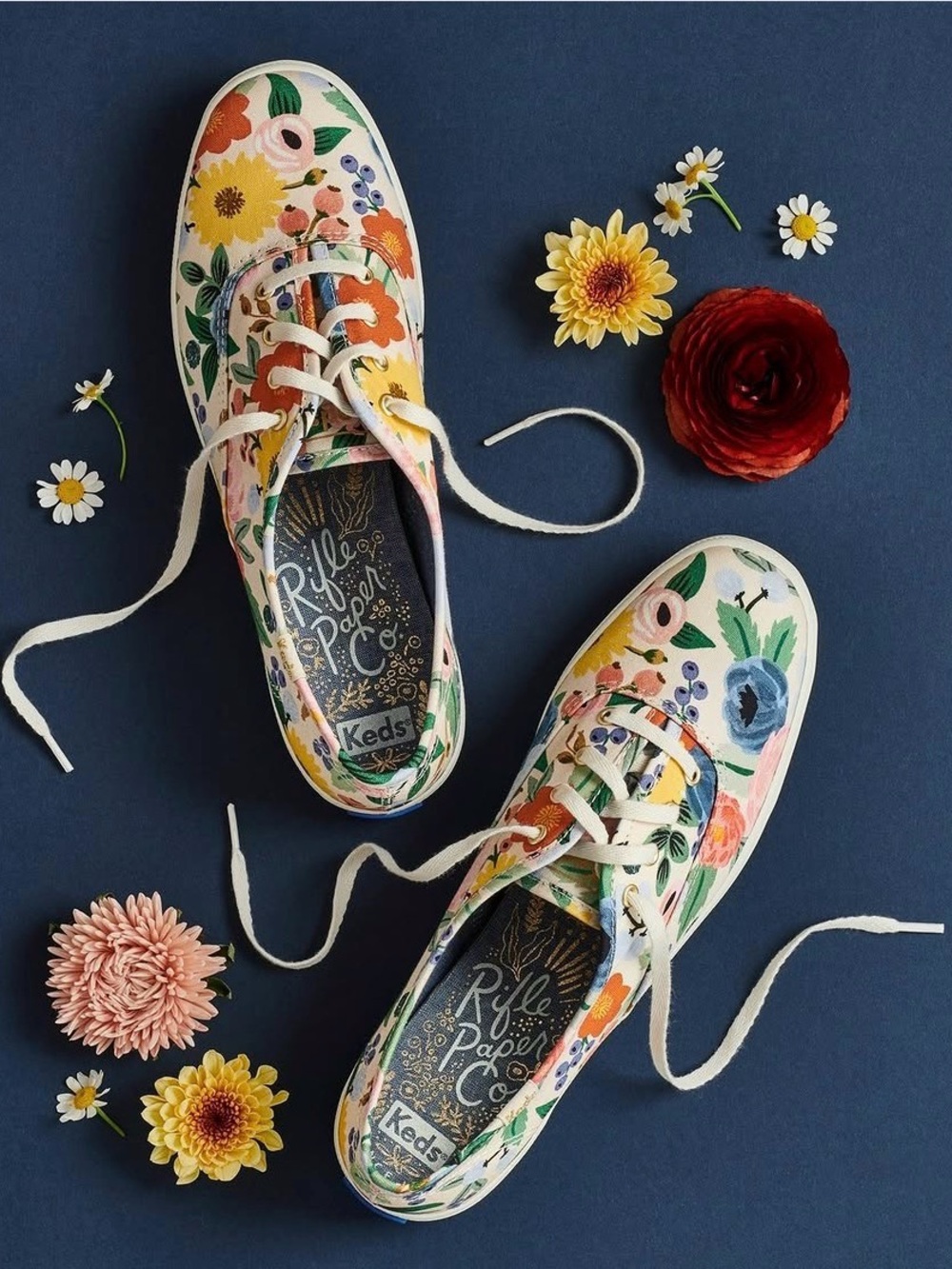 Keds-x Rifle Paper Co. Champion Vintage Blossoms Lace Up - Picture 4 of 4